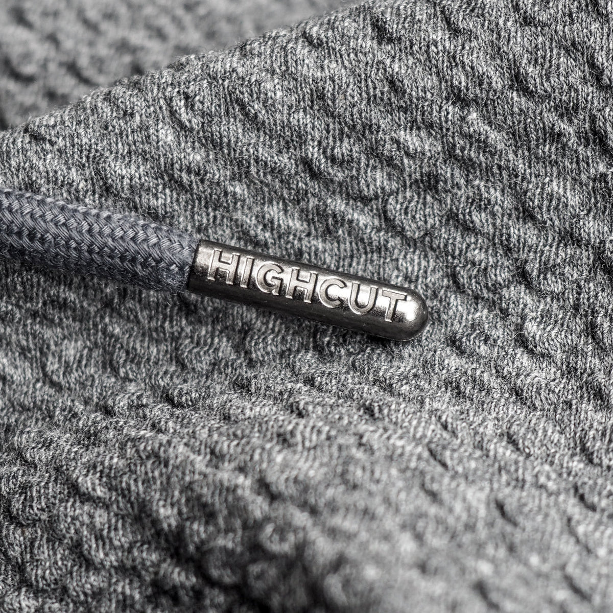 HighCut CHARCOAL WAFFLE KNIT HOODIE