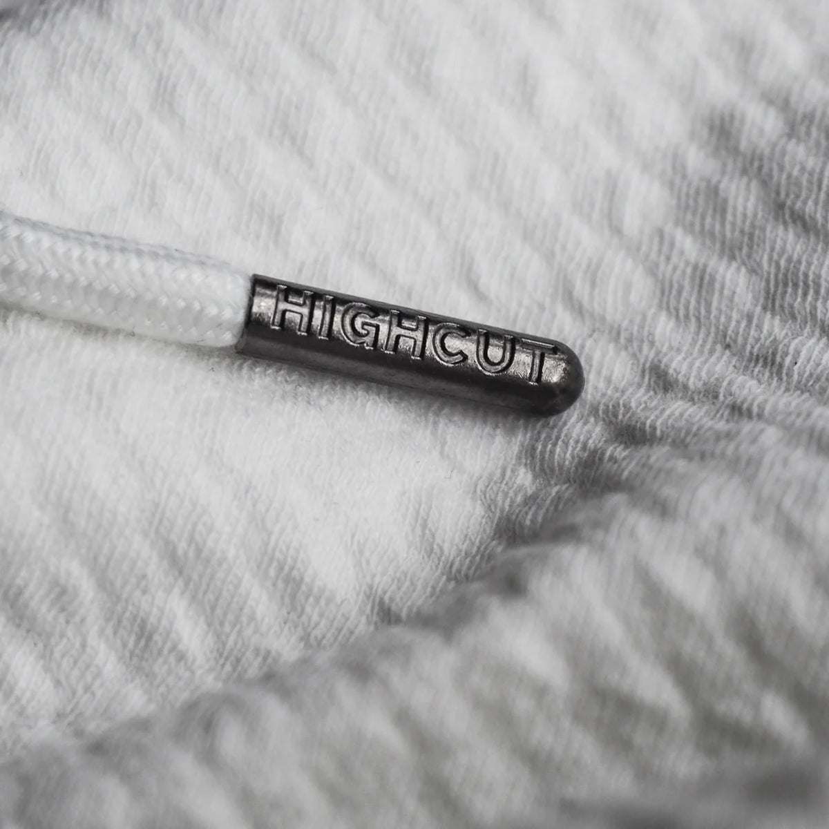 HighCut WHITE WAFFLE KNIT HOODIE
