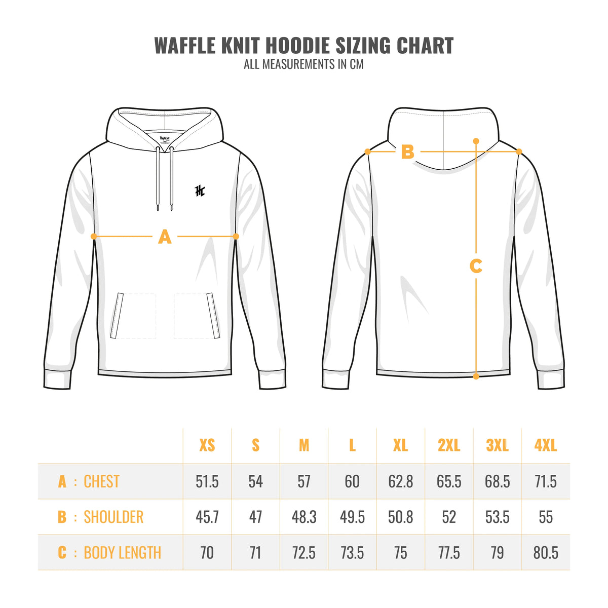 HighCut CHARCOAL WAFFLE KNIT HOODIE